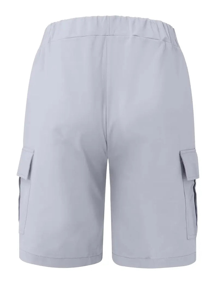 Jelte - Pantalones Cortos Cargo Informales Sin Elasticidad y Con Cordón