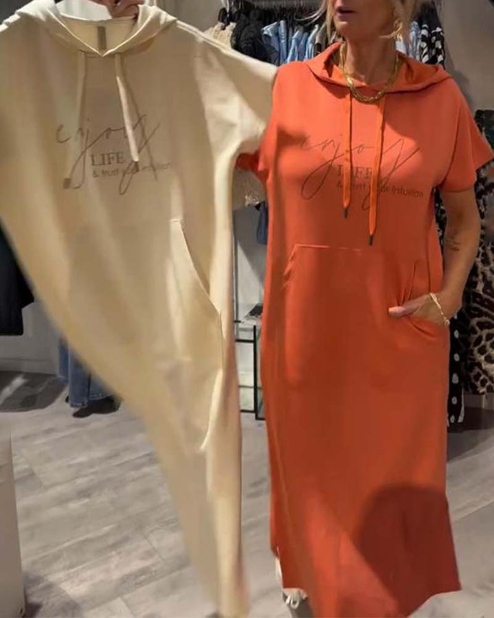Nadia - Vestido Elegante Con Capucha