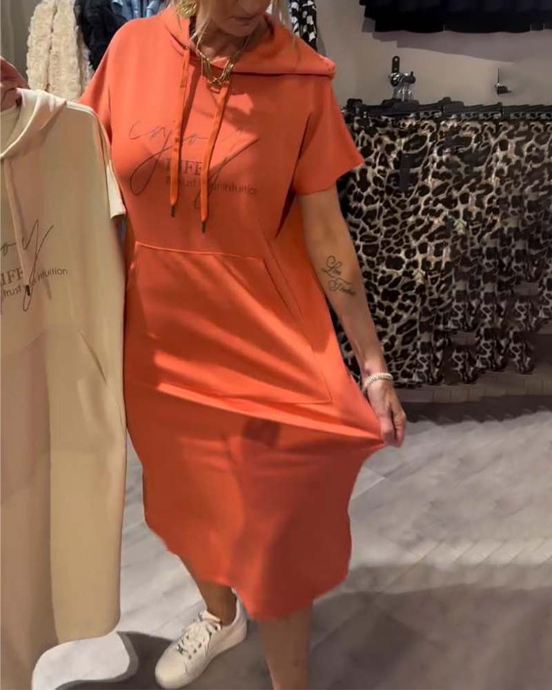 Nadia - Vestido Elegante Con Capucha