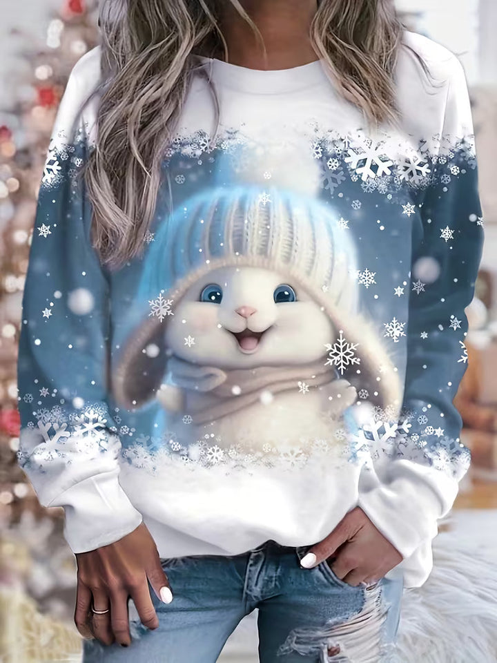 Jeila - Sudadera Navideña Estampada «Transfronterizo»