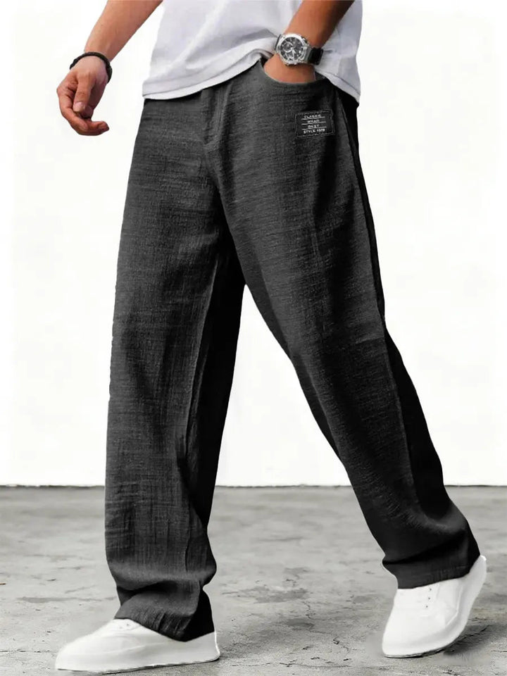 Lushan - Pantalón Holgado de Lino