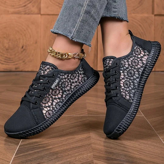 Orly - Mocasín Con Cordones y Malla Transpirable