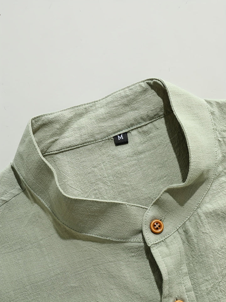 Tejada - Camisa Informal De Algodón Con Bolsillo