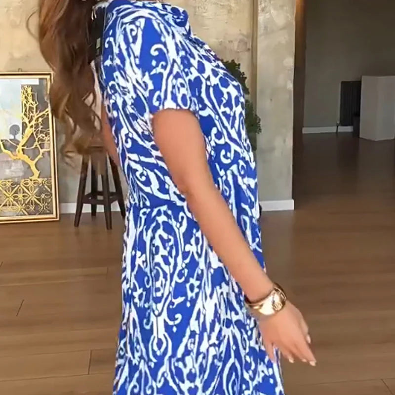 Jubilee - Vestido Estampado De Corte A y Corte Holgado