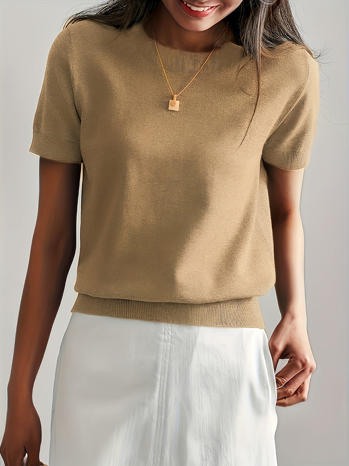 Jacquie - Camiseta Informal De Alta Elasticidad