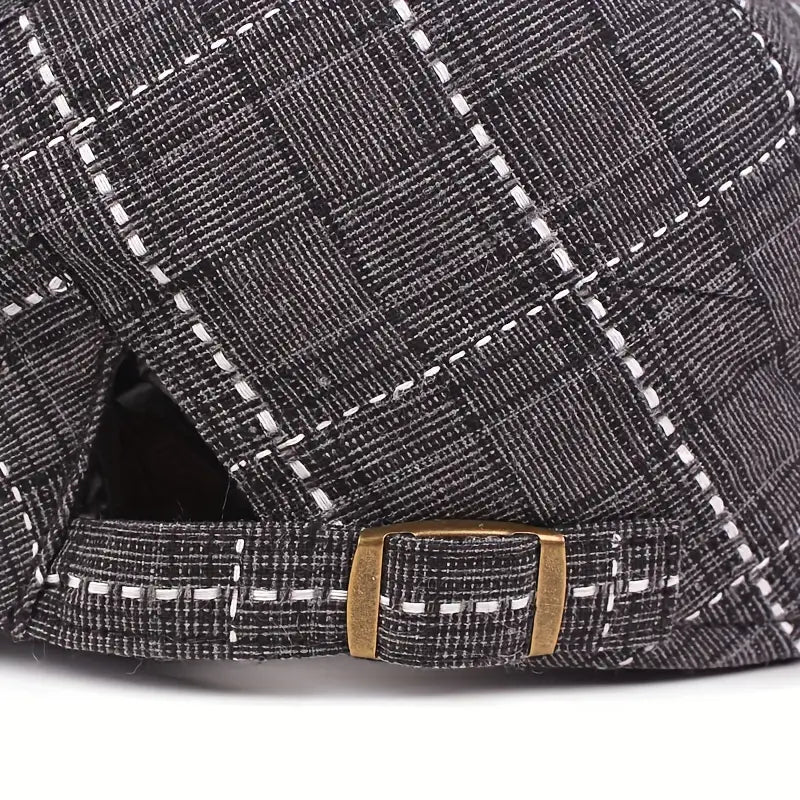 Checklyn - Gorro Elegante Con Estampado De Cuadros