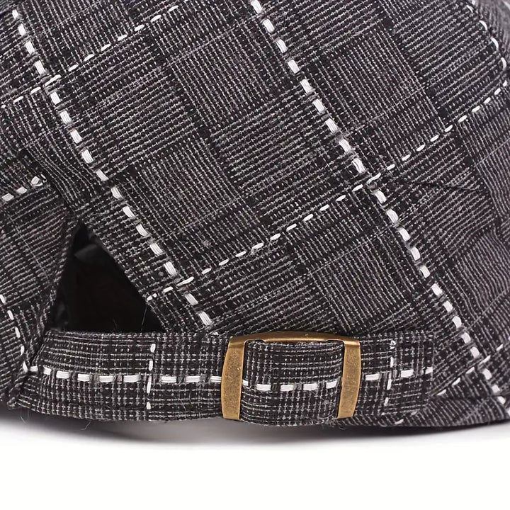 Checklyn - Gorro Elegante Con Estampado De Cuadros