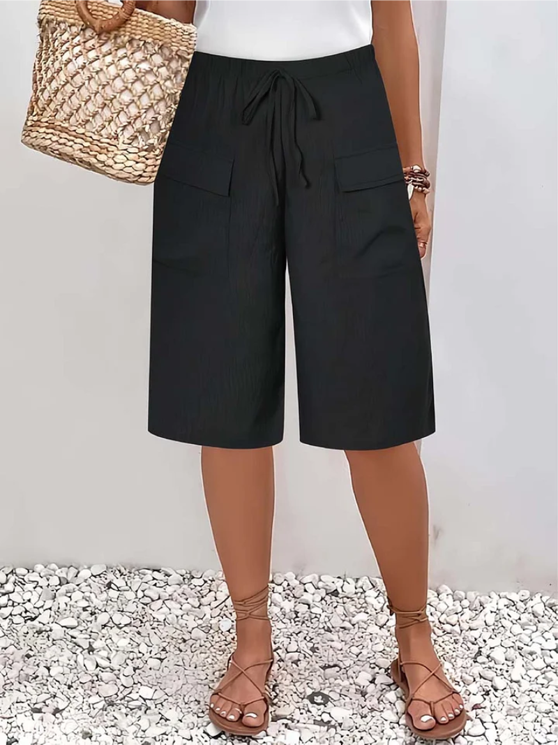Lisanne - Pantalones Cortos Con Cintura Elástica