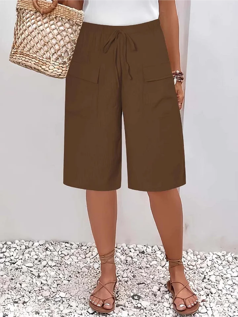 Lisanne - Pantalones Cortos Con Cintura Elástica