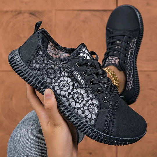 Orly - Mocasín Con Cordones y Malla Transpirable