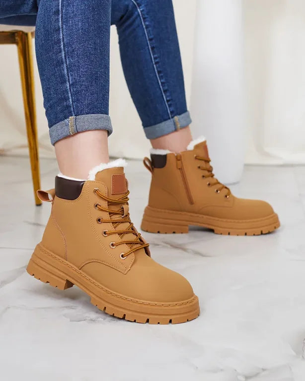 Alosia - Botines Con Cordones y Suela Gruesa