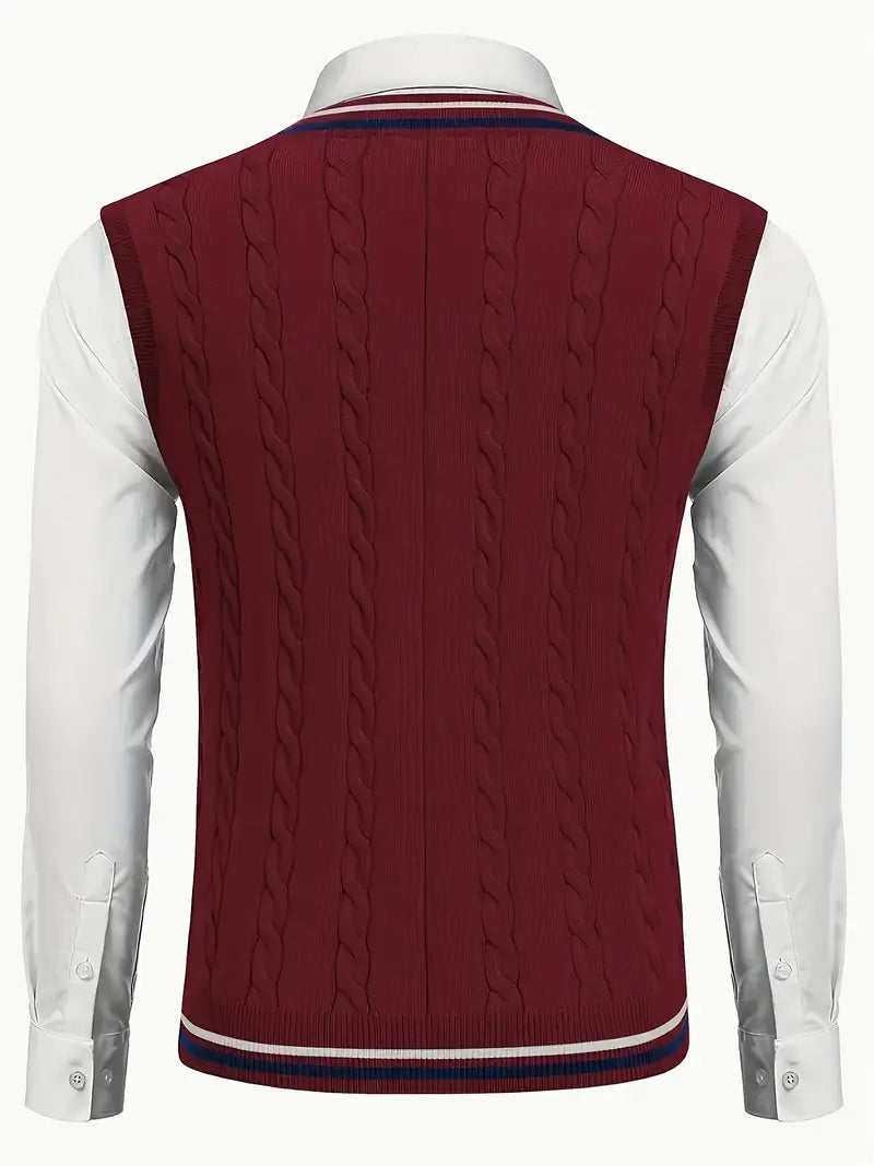 Duane - Jersey De Punto Sin Mangas Con Cuello En V