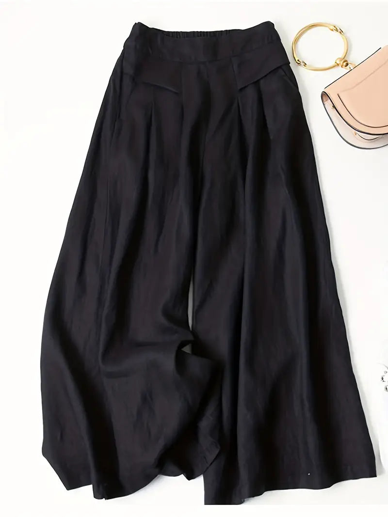 Anina - Pantalón Ancho De Lino