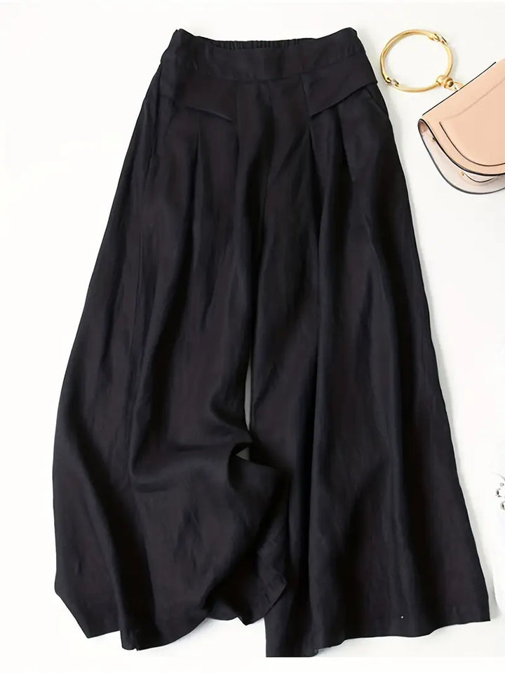 Anina - Pantalón Ancho De Lino