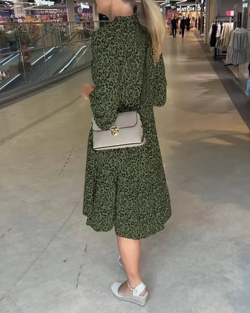 Siobhan - Vestido Con Estampado De Deopardo