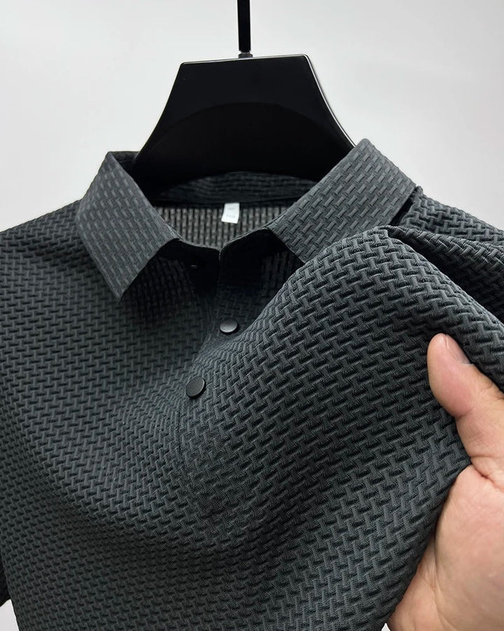 Prestigio - Polo Elástico de Manga Corta Camisa