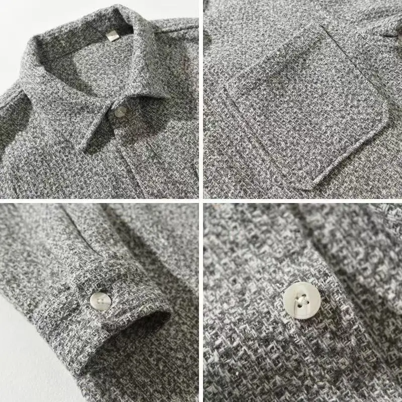 Steve - Camisa Casual Con Botones De Cachemira