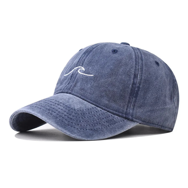 Erkan - Gorra con Bordado de Ondas