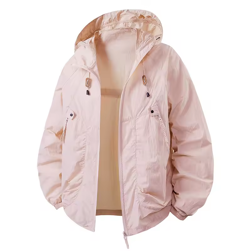 Vrenda - Chaqueta Con Capucha y Mangas Largas Con Bolsillo