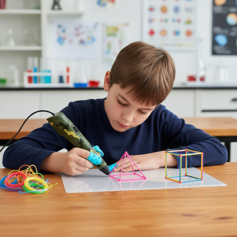 SketchFlow -  Juego De Bolígrafos Portátiles Para Impresión 3D Con Pantalla LED