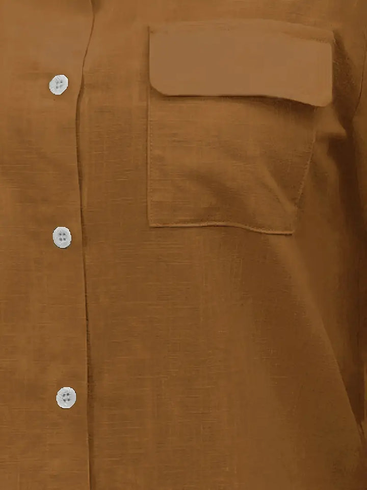 Athena - Camisa De Algodón Con Bolsillos Delanteros