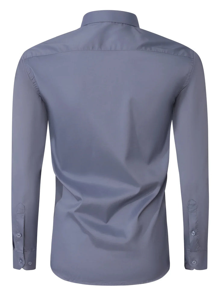 Byron - Elegante Camisa De Manga Larga Con Btones