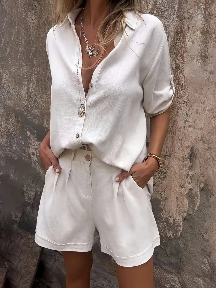 Arampatzi - Elegante Conjunto De Dos Piezas Para Verano