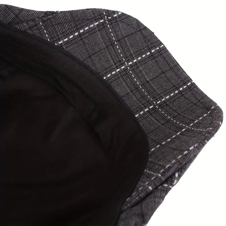 Checklyn - Gorro Elegante Con Estampado De Cuadros