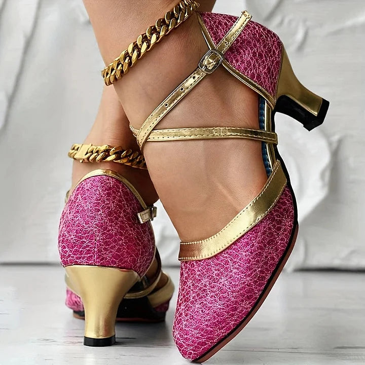 Taleia - Sandalias Elegantes Con Tacón Grueso