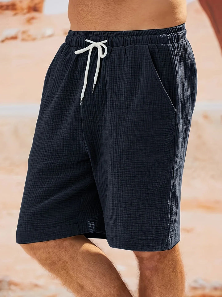 Bancroft - Elegantes Pantalones Cortos Holgados Con Bolsillos