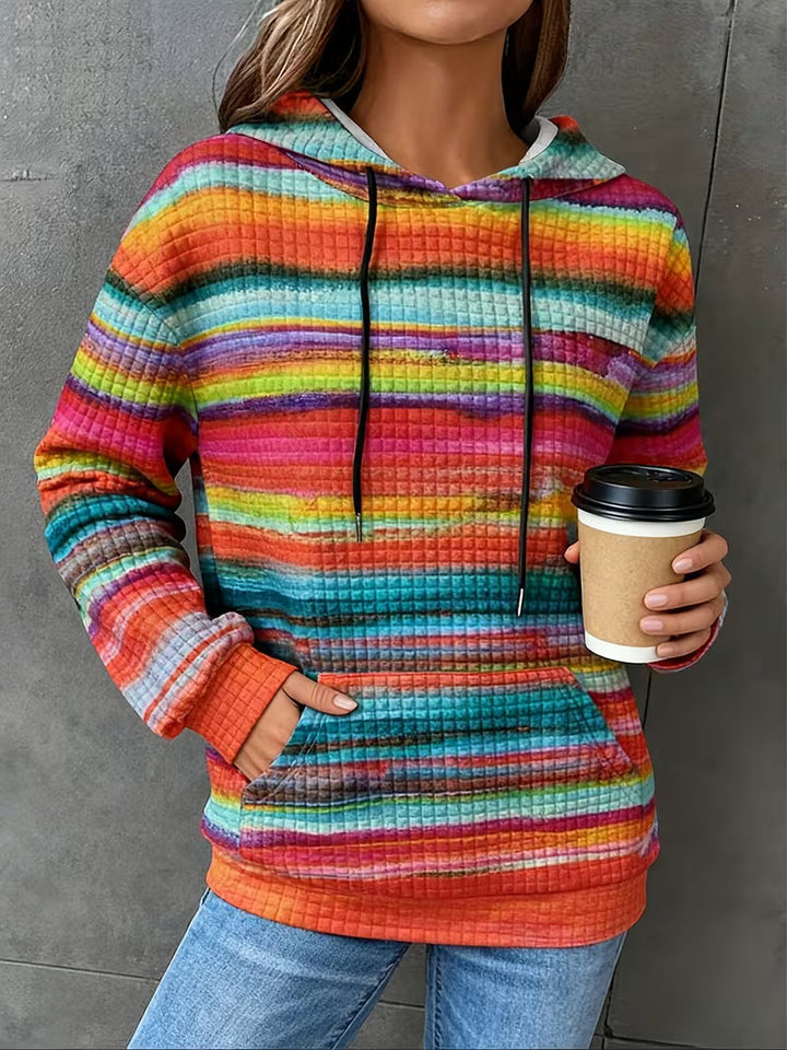 Leoiza - Sudadera Con Capucha Con Estampado De Arcoíris