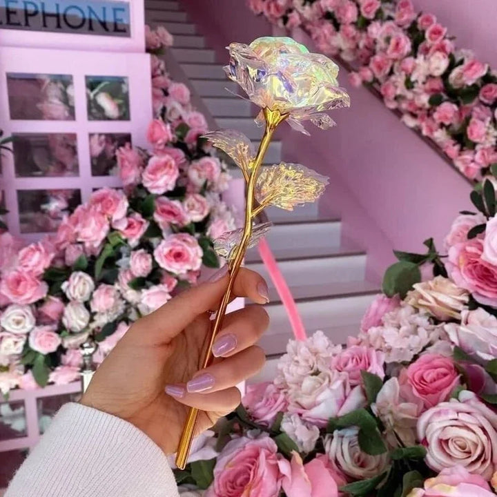 GlowPetal - Rosa De Cristal Colorida