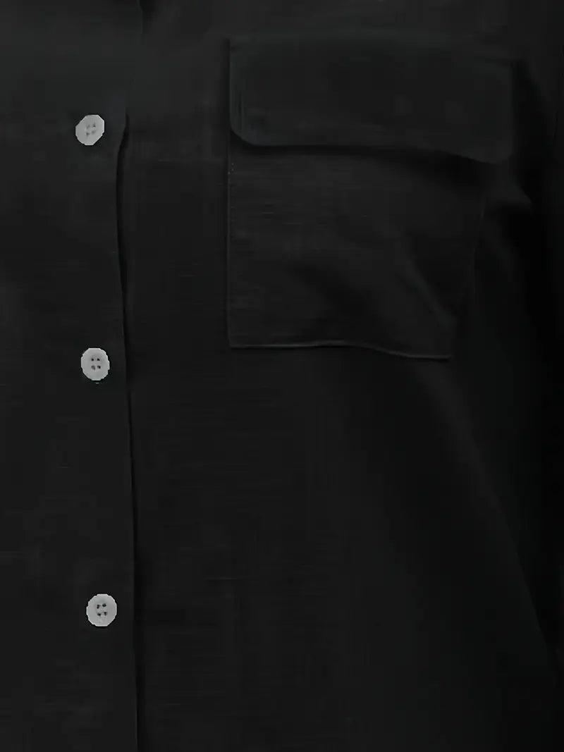 Athena - Camisa De Algodón Con Bolsillos Delanteros