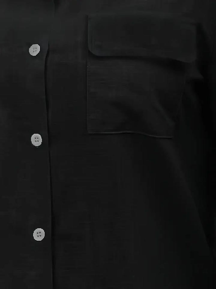 Athena - Camisa De Algodón Con Bolsillos Delanteros