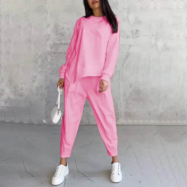 Tashia - Conjunto de Sudadera Informal de Manga Larga y Pantalones de Chándal