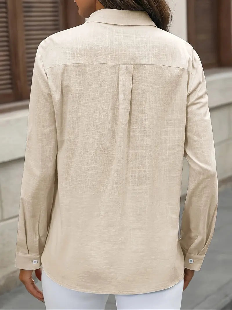 Athena - Camisa De Algodón Con Bolsillos Delanteros