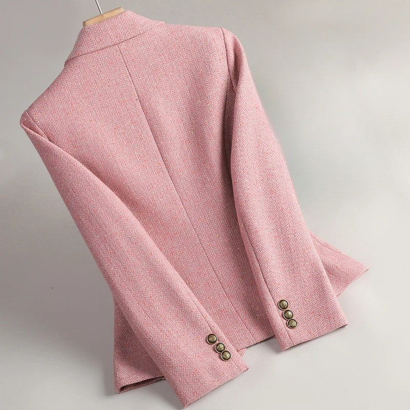Cesira - Blazer De Tweed Con Diseño En Espiga
