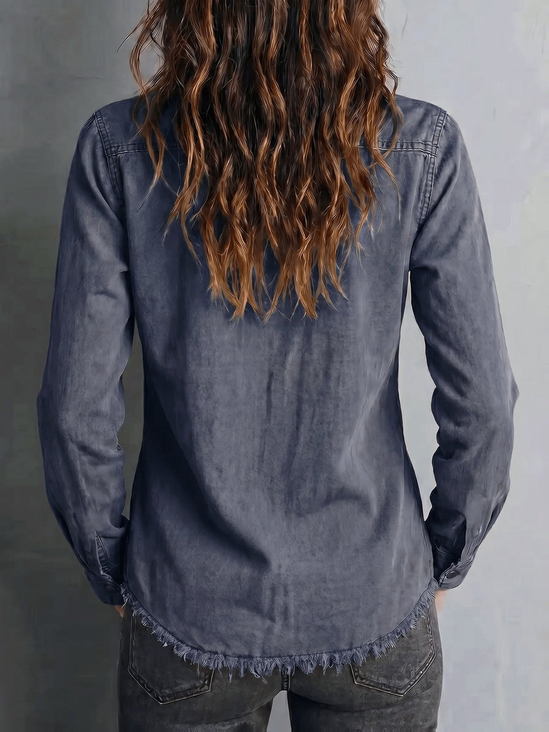 Blazka - Camisa Elegante Con Botones en La Parte Delantera Y Bolsillo