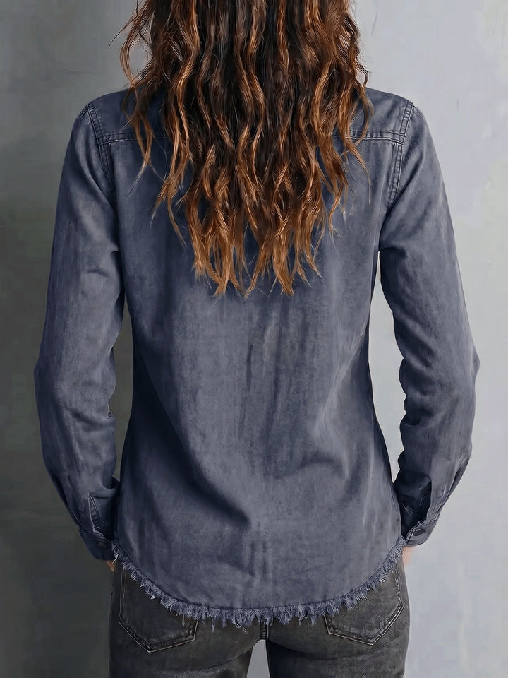 Blazka - Camisa Elegante Con Botones en La Parte Delantera Y Bolsillo
