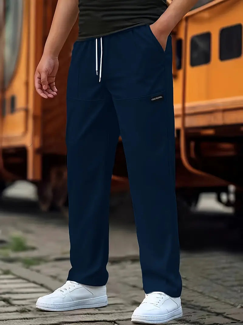Travys - Pantalones Deportivos Informales Con Bolsillos