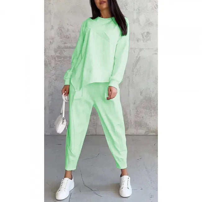 Tashia - Conjunto de Sudadera Informal de Manga Larga y Pantalones de Chándal