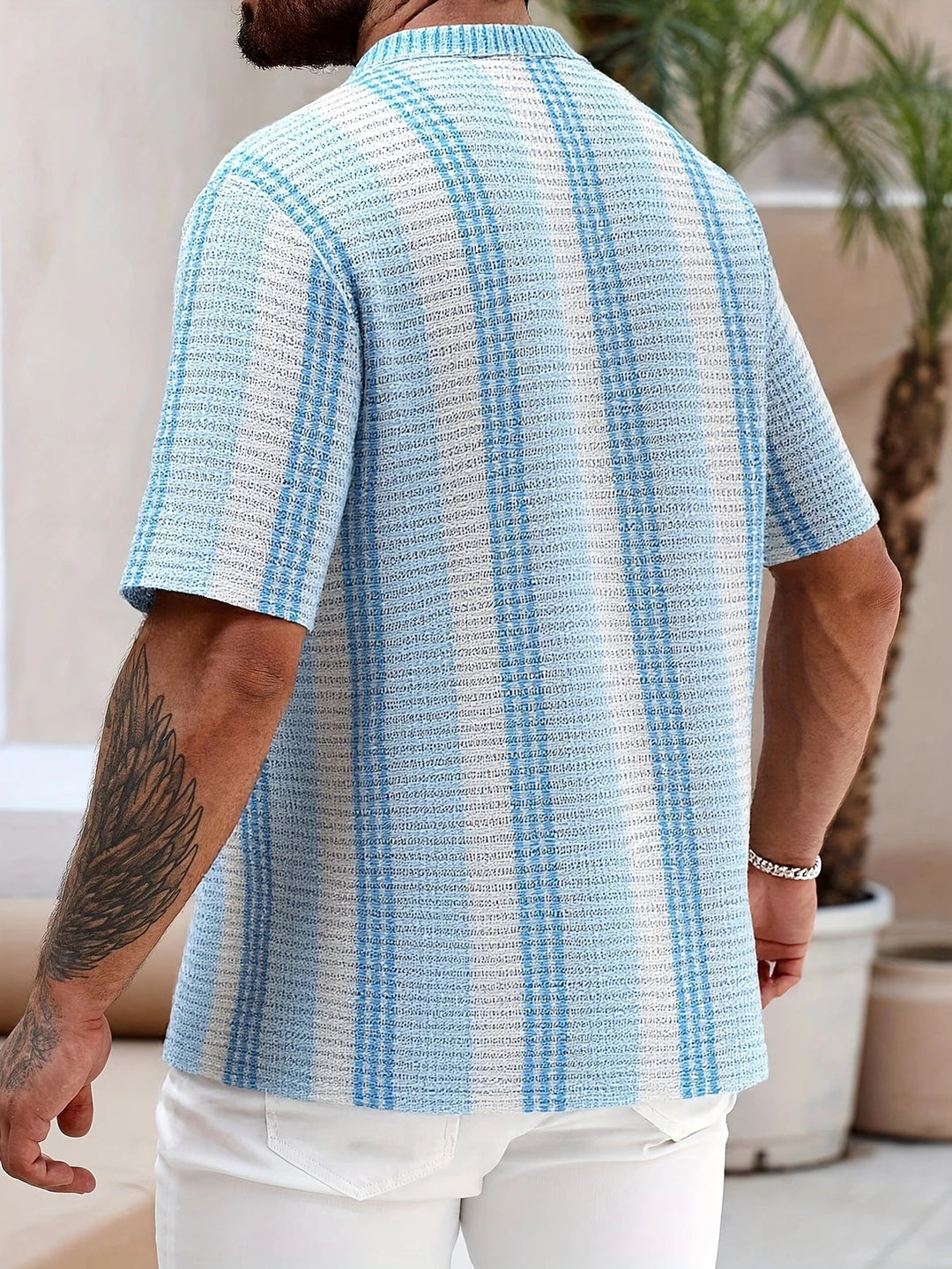 Avram - Camisa Informal A Rayas Con Botones