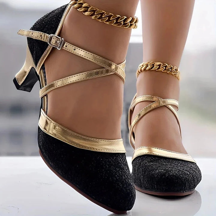 Taleia - Sandalias Elegantes Con Tacón Grueso