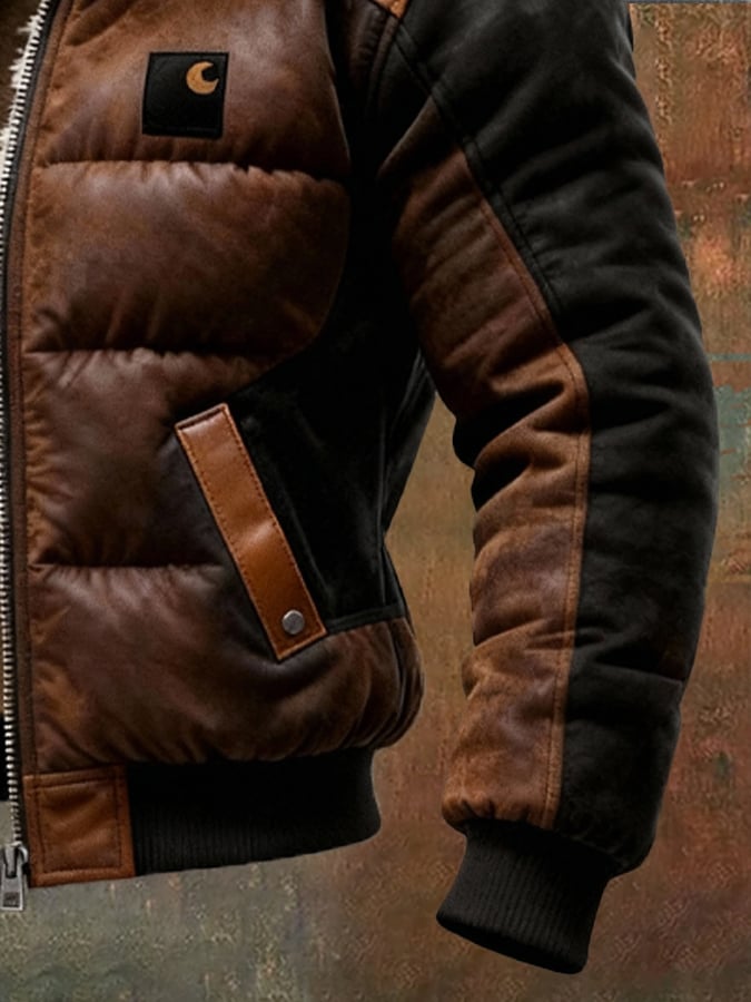 Patrik - Chaqueta Acolchada Con Cuello Doble Capa