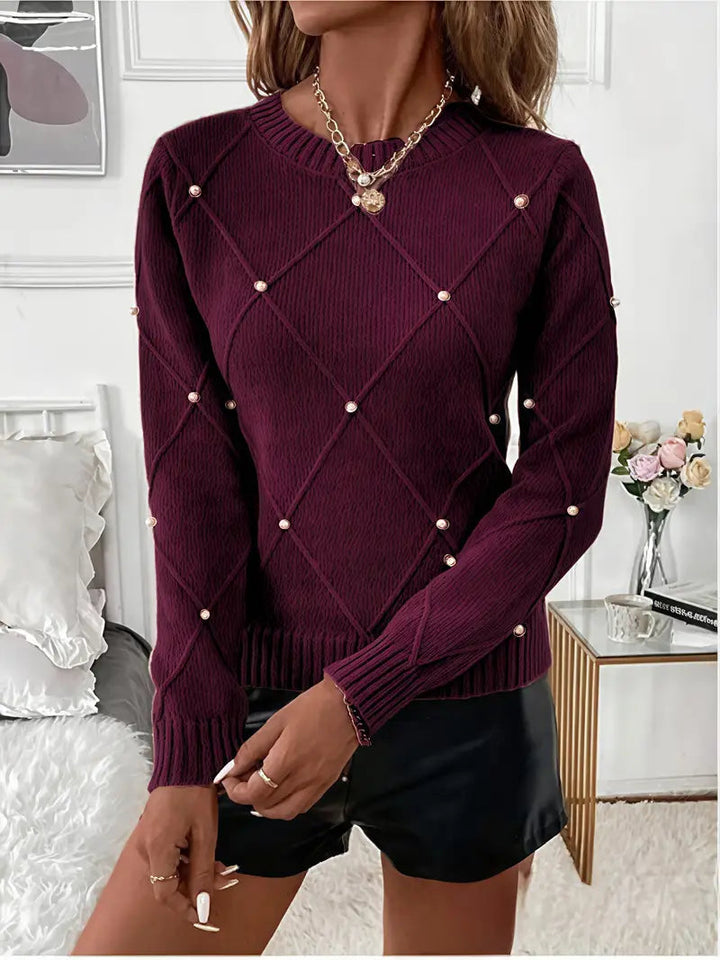 Turid - Elegante Jersey De Manga Larga De Punto