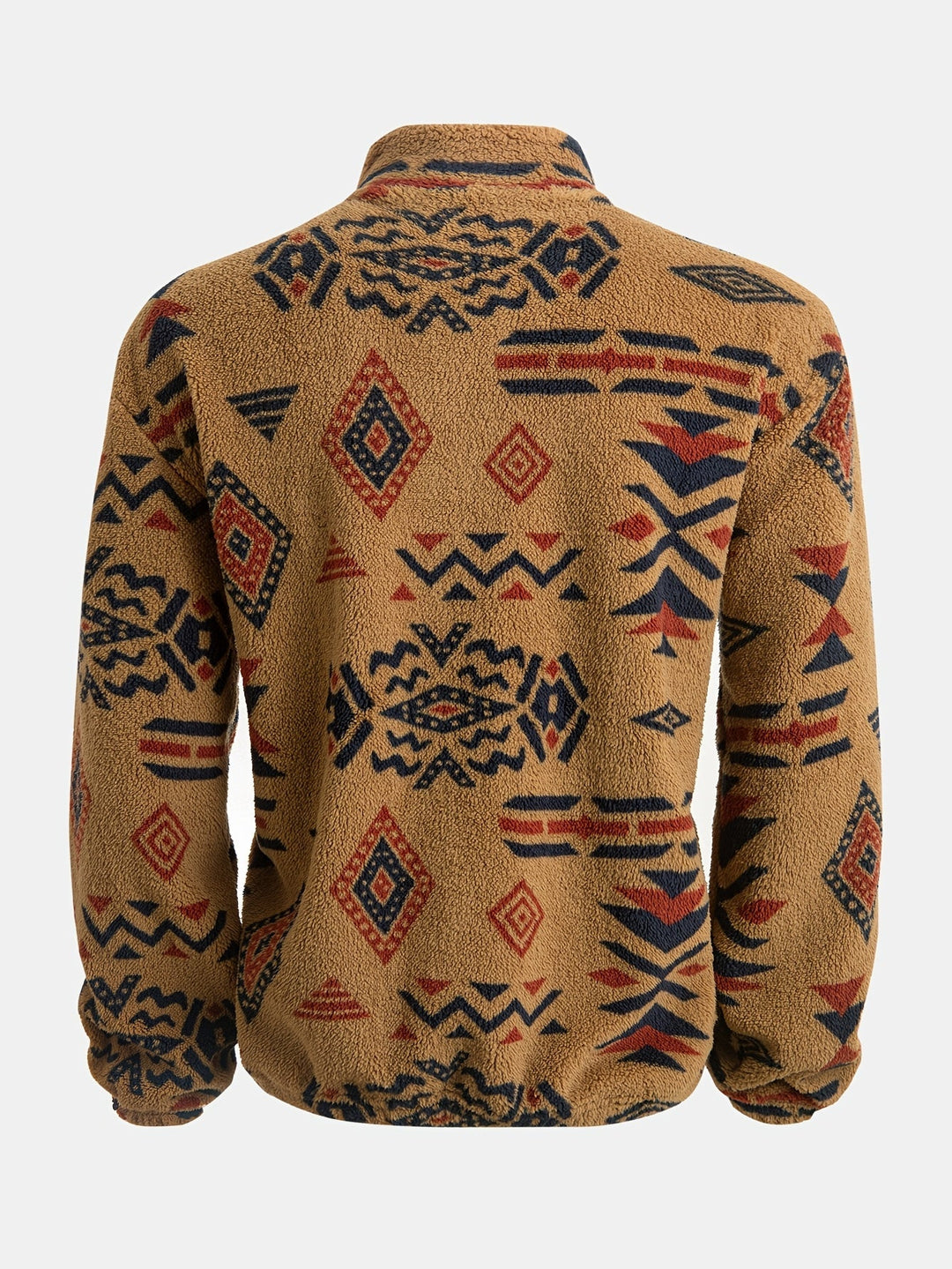 Jacco - Sudadera De Forro Polar Con Medio Cierre Y Estampado Geométrico