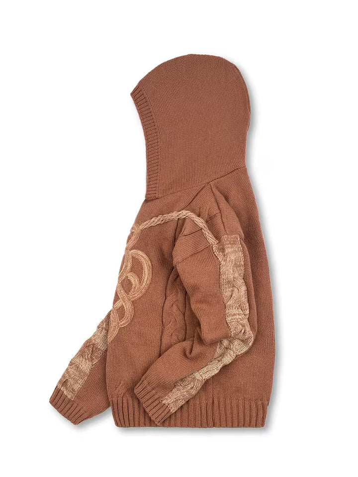Cypriana - Elegante Jersey De Punto Con Capucha