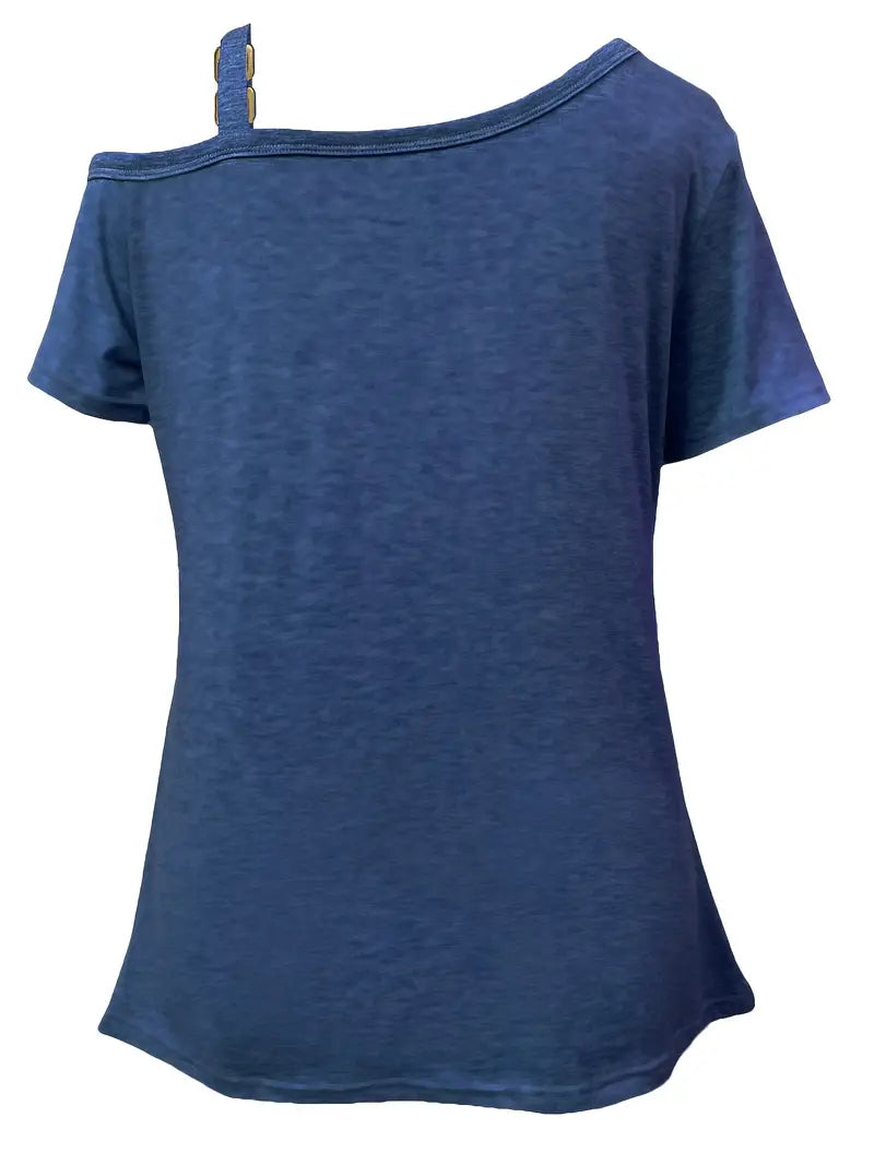 Ianthe - Camiseta Elegante De Manga Corta