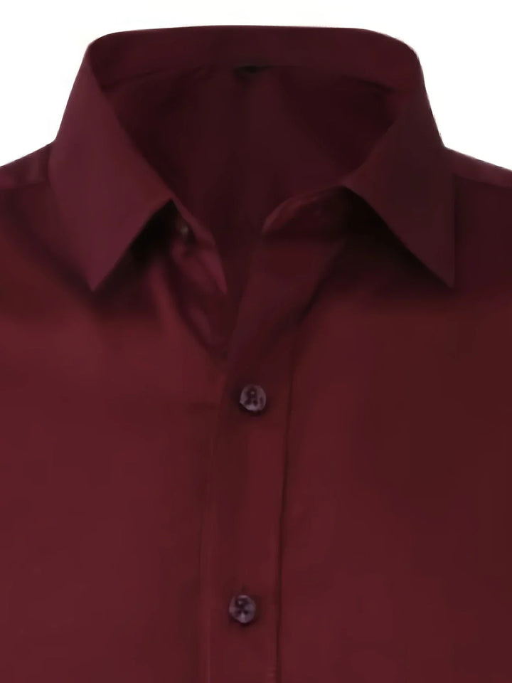 Byron - Elegante Camisa De Manga Larga Con Btones