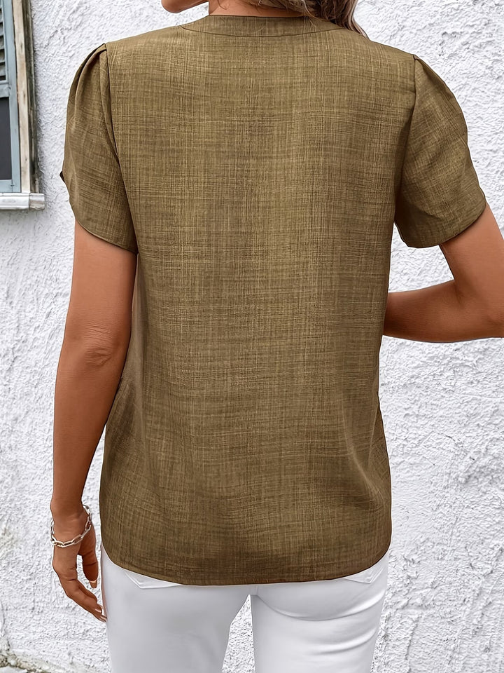 Kacey - Camiseta De Manga Corta Con Cuello en V